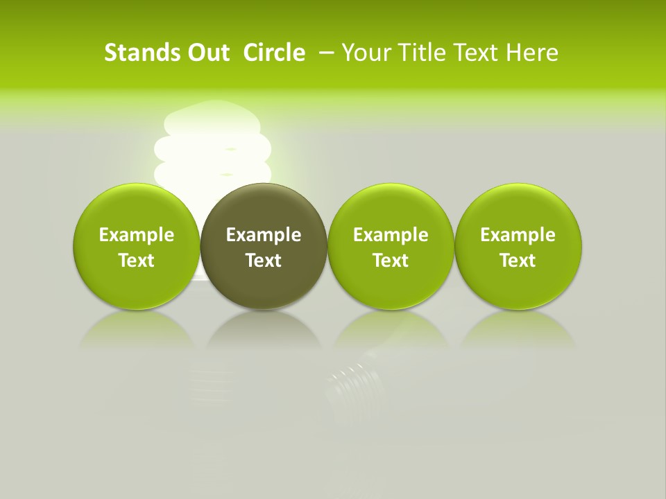 Business Fluorescent Power PowerPoint Template