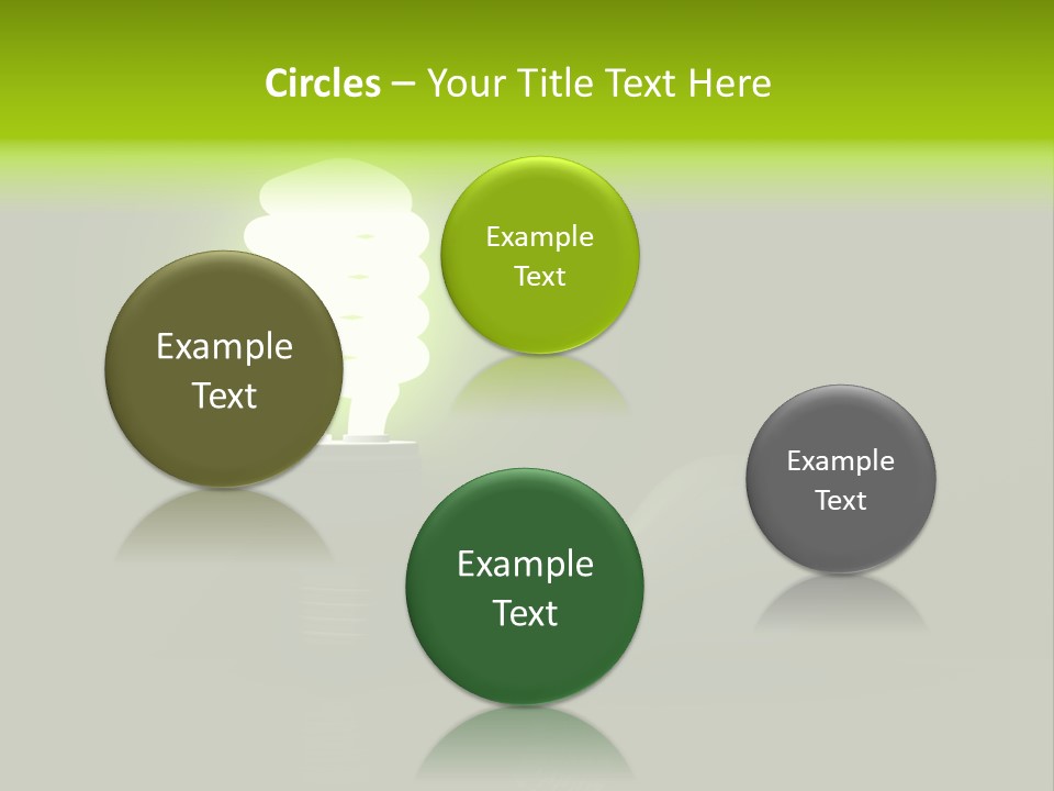 Business Fluorescent Power PowerPoint Template