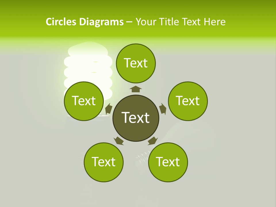 Business Fluorescent Power PowerPoint Template