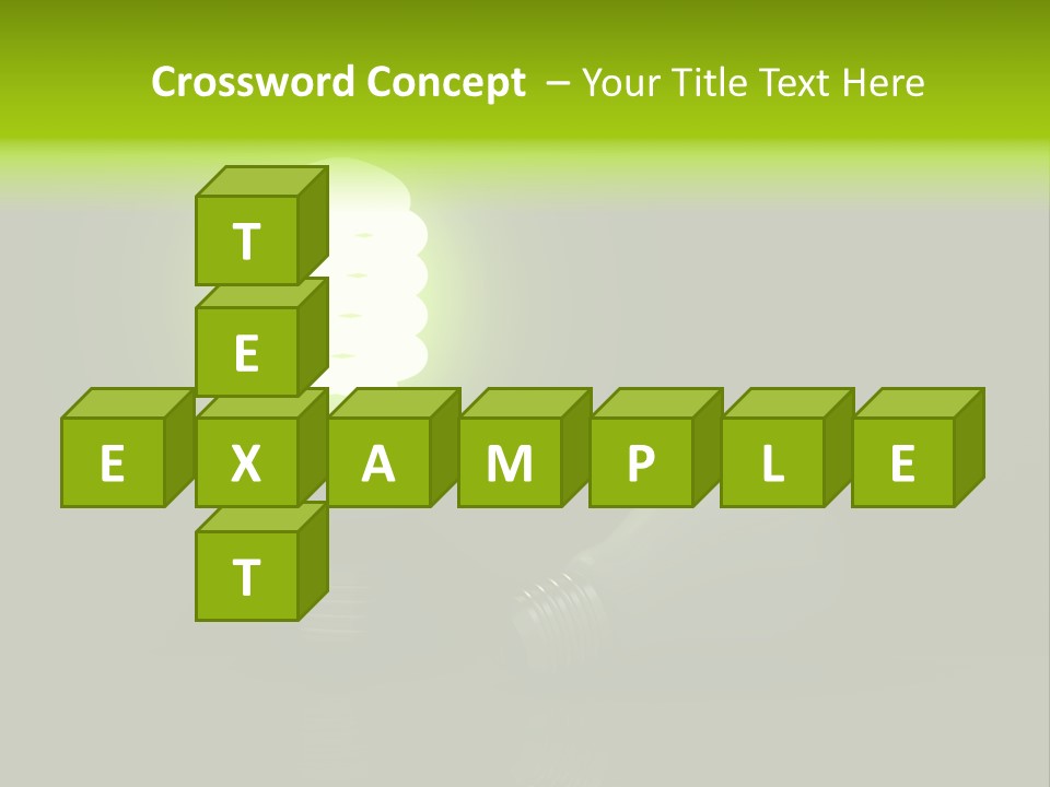 Business Fluorescent Power PowerPoint Template