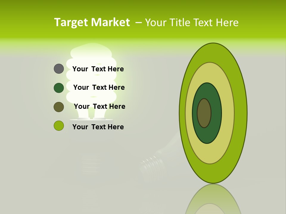 Business Fluorescent Power PowerPoint Template