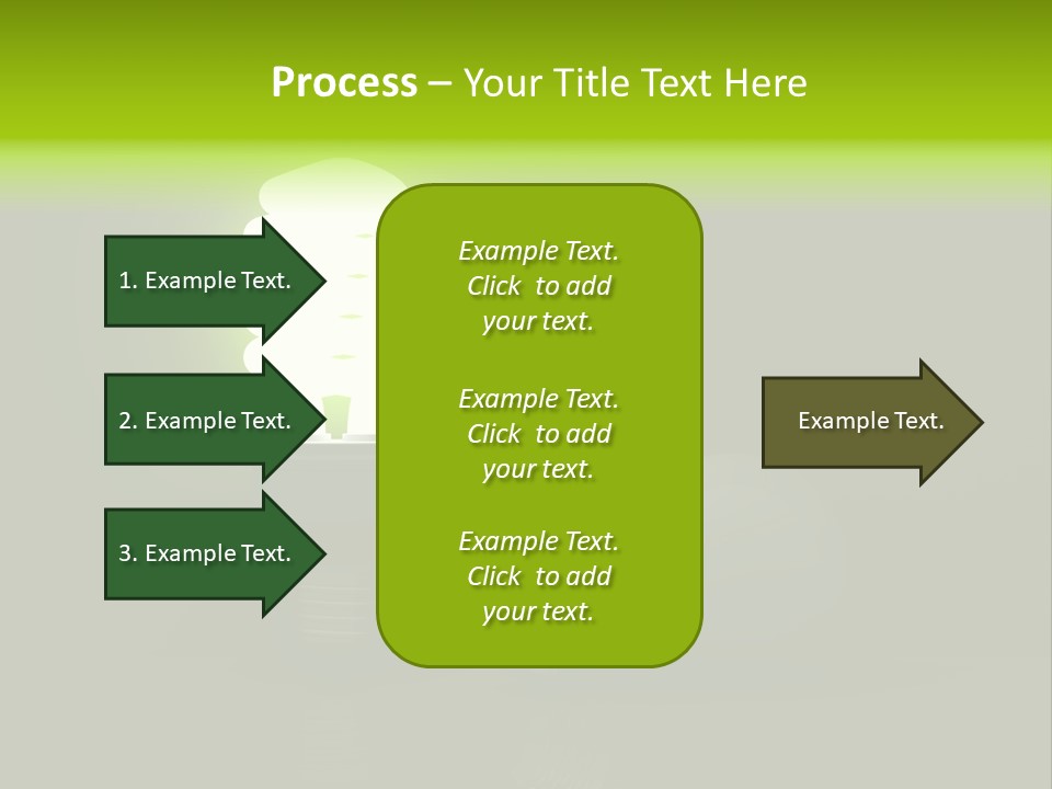 Business Fluorescent Power PowerPoint Template
