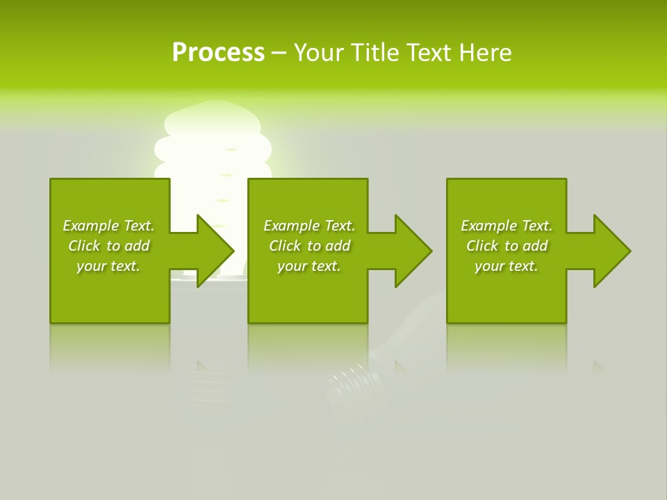 Business Fluorescent Power PowerPoint Template