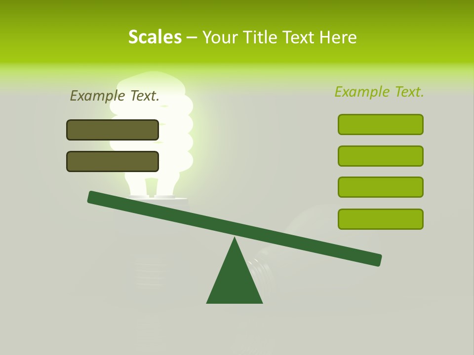 Business Fluorescent Power PowerPoint Template