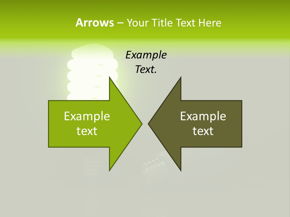 Business Fluorescent Power PowerPoint Template