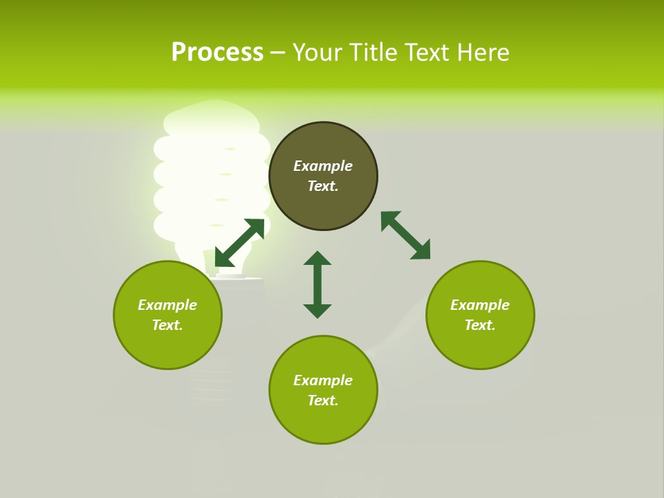 Business Fluorescent Power PowerPoint Template