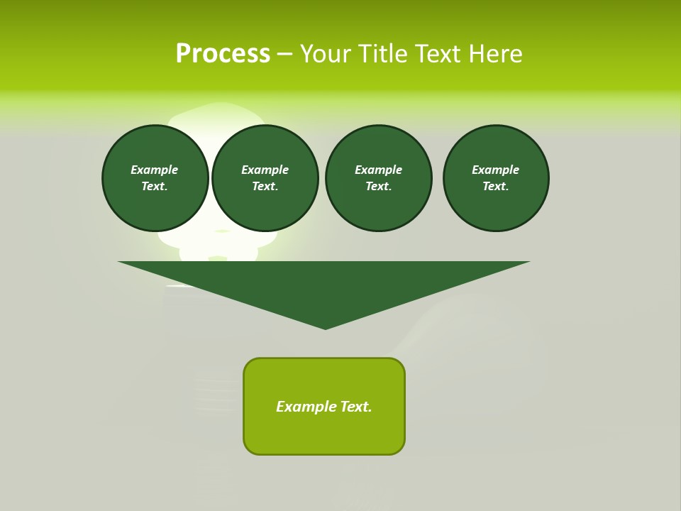 Business Fluorescent Power PowerPoint Template