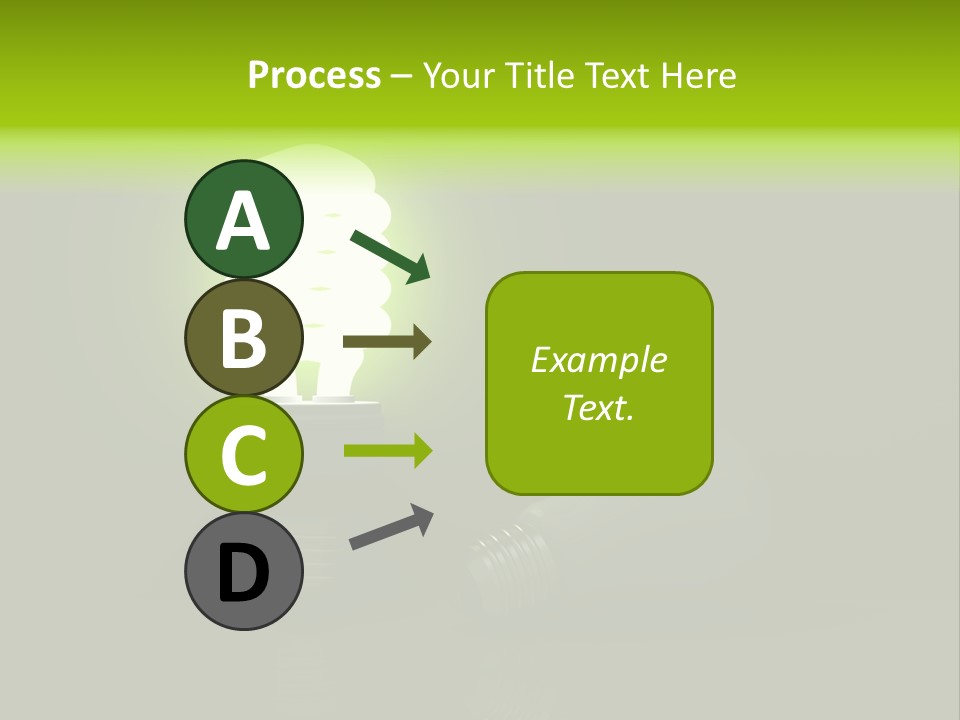 Business Fluorescent Power PowerPoint Template