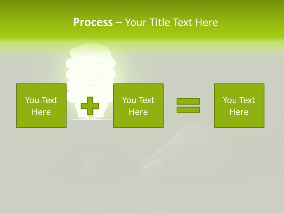 Business Fluorescent Power PowerPoint Template