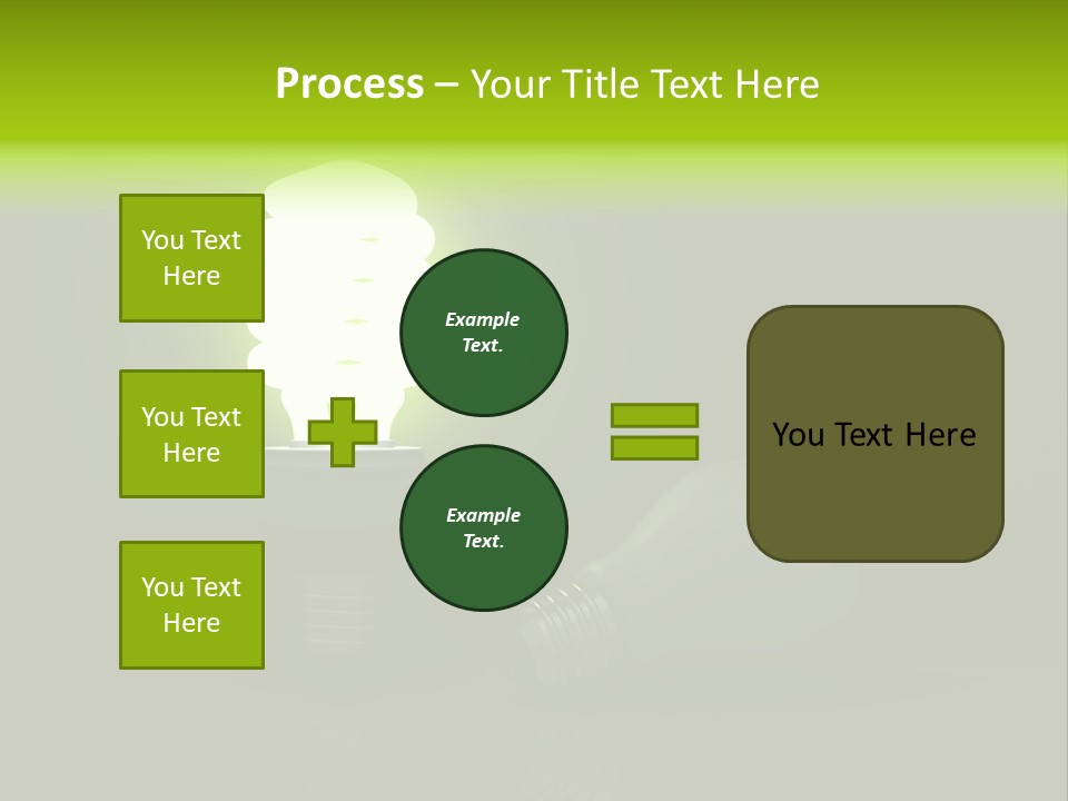 Business Fluorescent Power PowerPoint Template