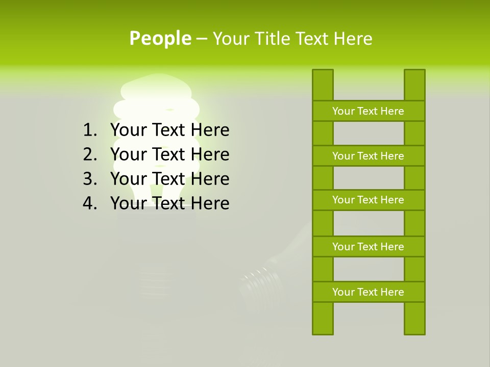 Business Fluorescent Power PowerPoint Template