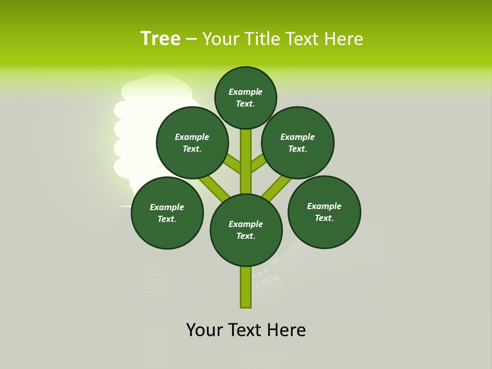 Business Fluorescent Power PowerPoint Template