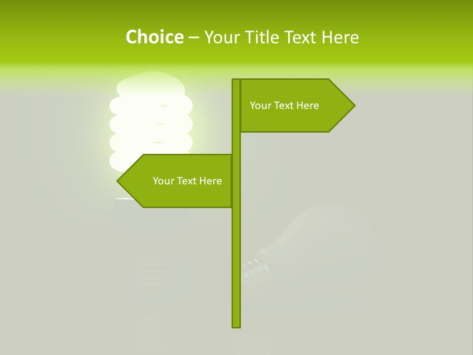 Business Fluorescent Power PowerPoint Template