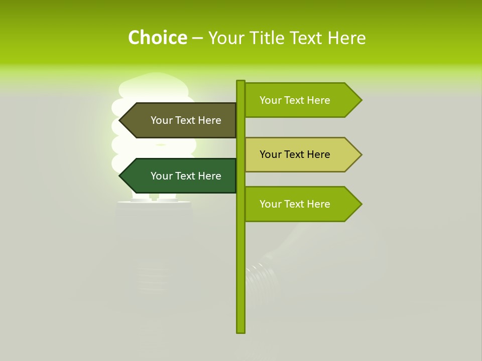 Business Fluorescent Power PowerPoint Template