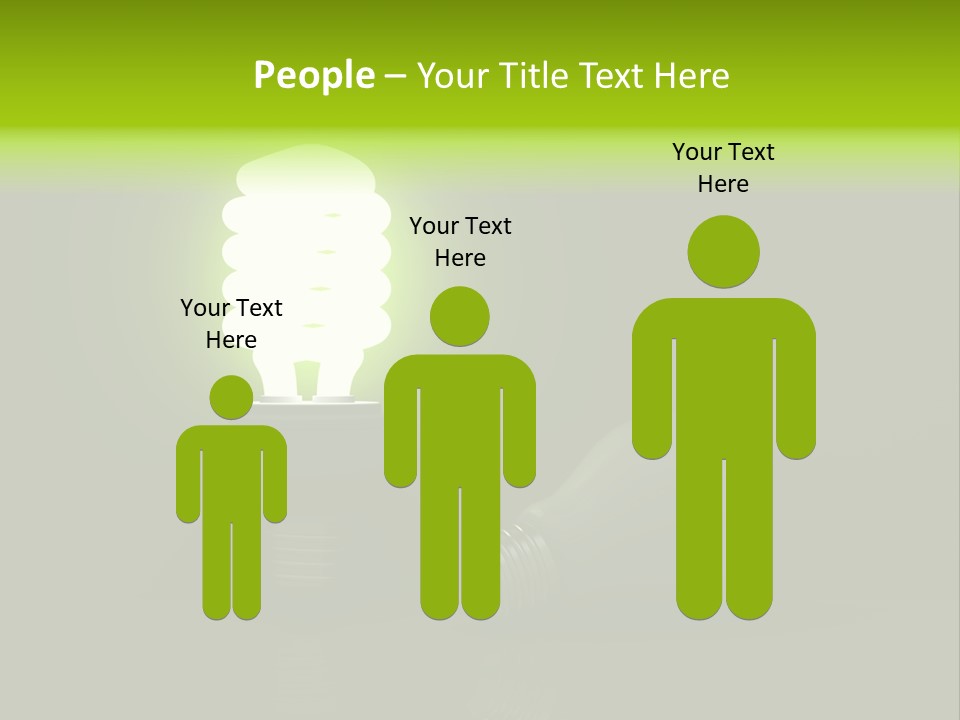 Business Fluorescent Power PowerPoint Template