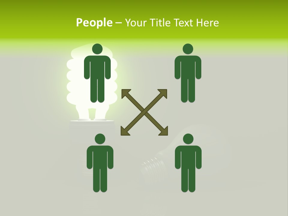 Business Fluorescent Power PowerPoint Template