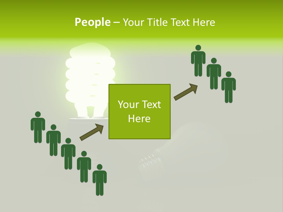 Business Fluorescent Power PowerPoint Template