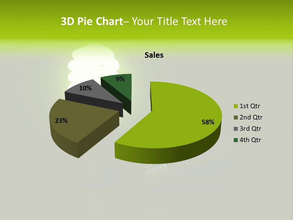 Business Fluorescent Power PowerPoint Template
