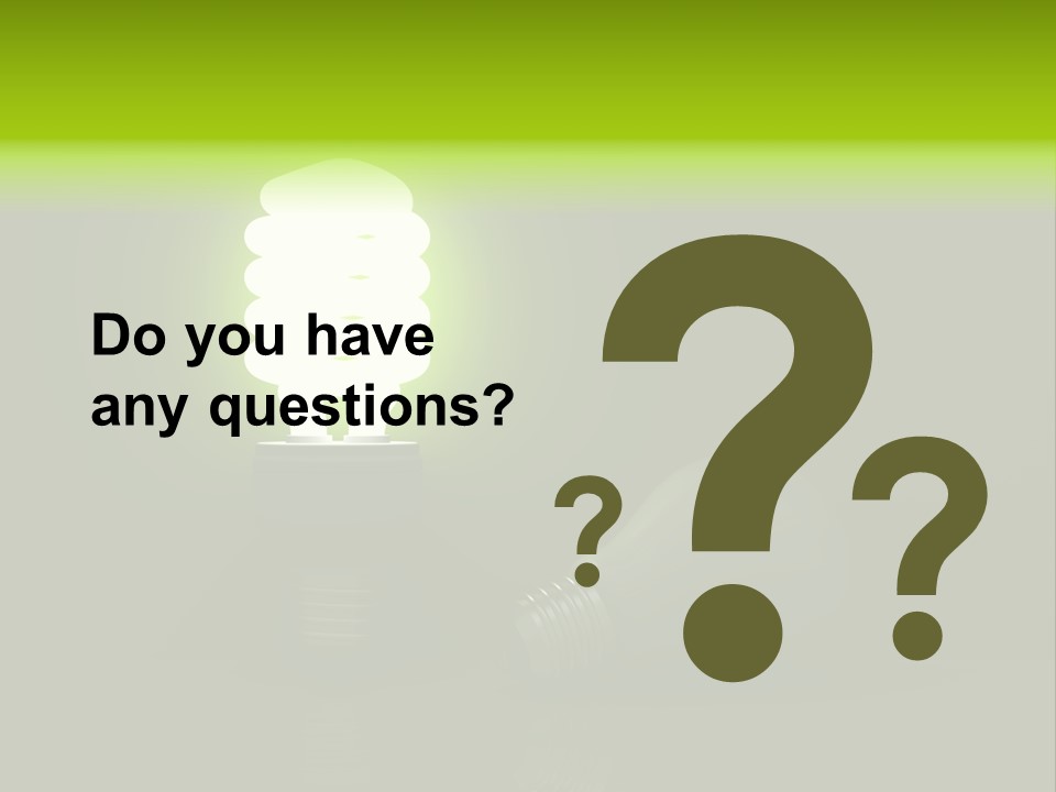 Business Fluorescent Power PowerPoint Template