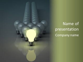 Yellow Shine Abstract PowerPoint Template