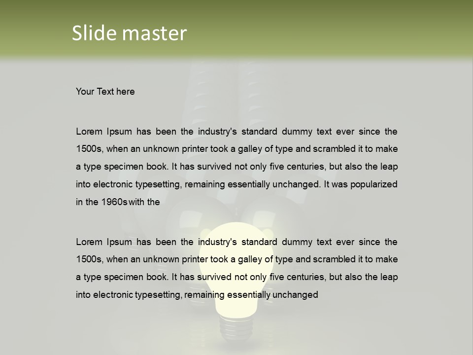 Yellow Shine Abstract PowerPoint Template