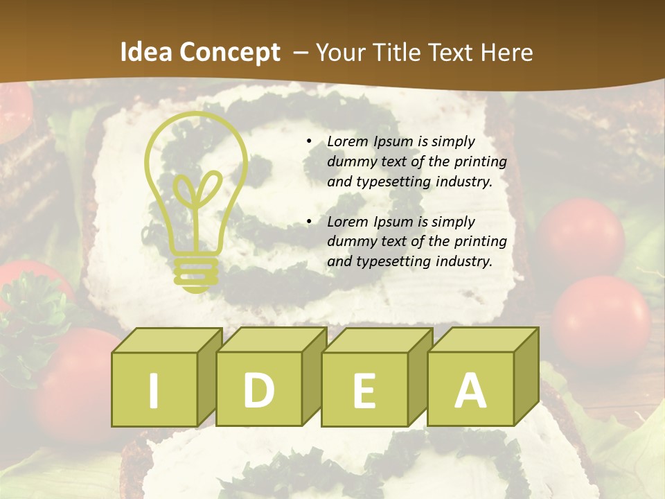 Cargo Child Tomato PowerPoint Template