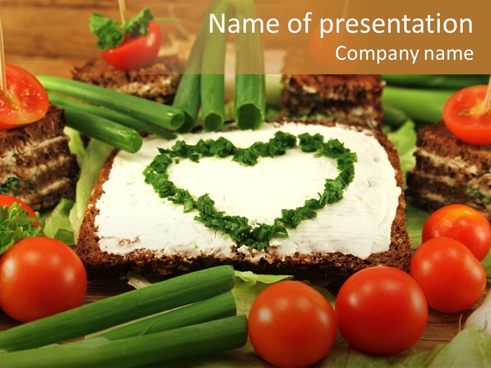 Fast Heart Food PowerPoint Template