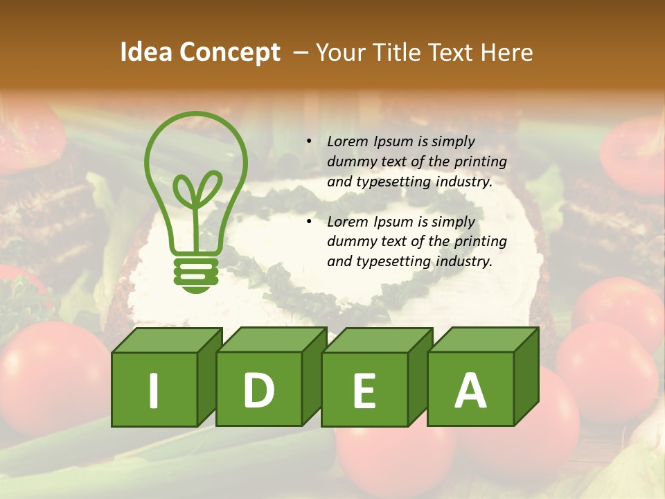 Fast Heart Food PowerPoint Template