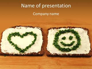 Vegetarian Child Smile PowerPoint Template