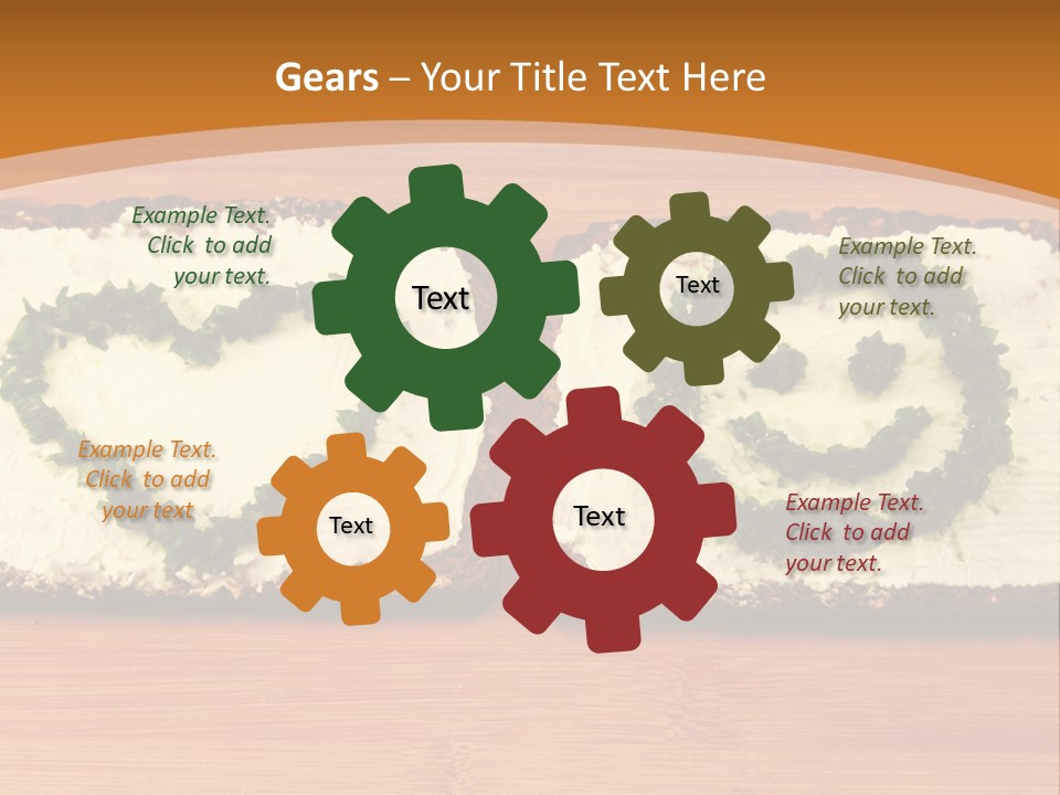 Vegetarian Child Smile PowerPoint Template