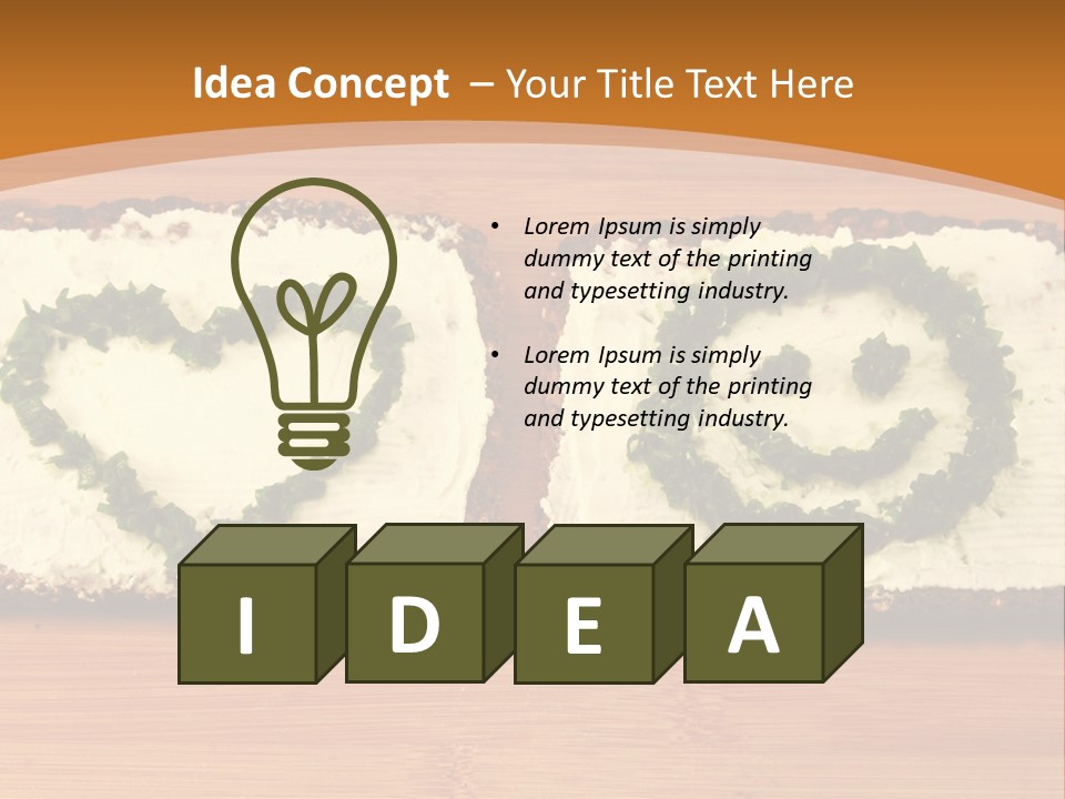 Vegetarian Child Smile PowerPoint Template