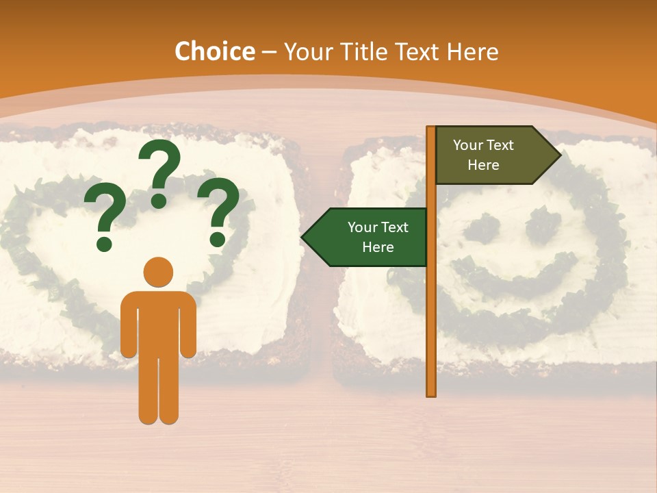 Vegetarian Child Smile PowerPoint Template