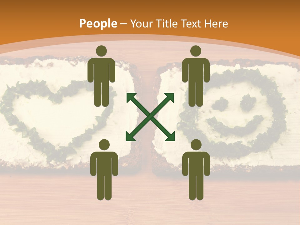 Vegetarian Child Smile PowerPoint Template