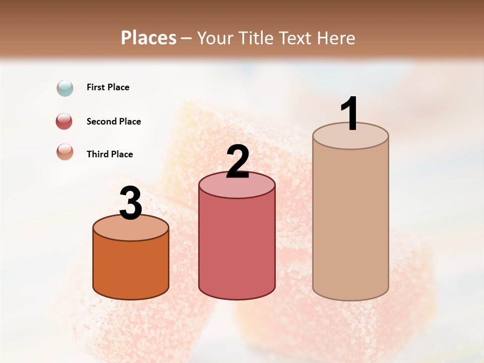 Fresh Peach Fructose PowerPoint Template