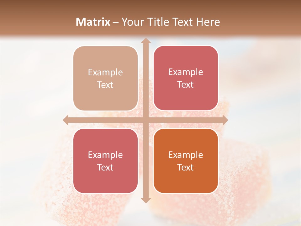 Fresh Peach Fructose PowerPoint Template