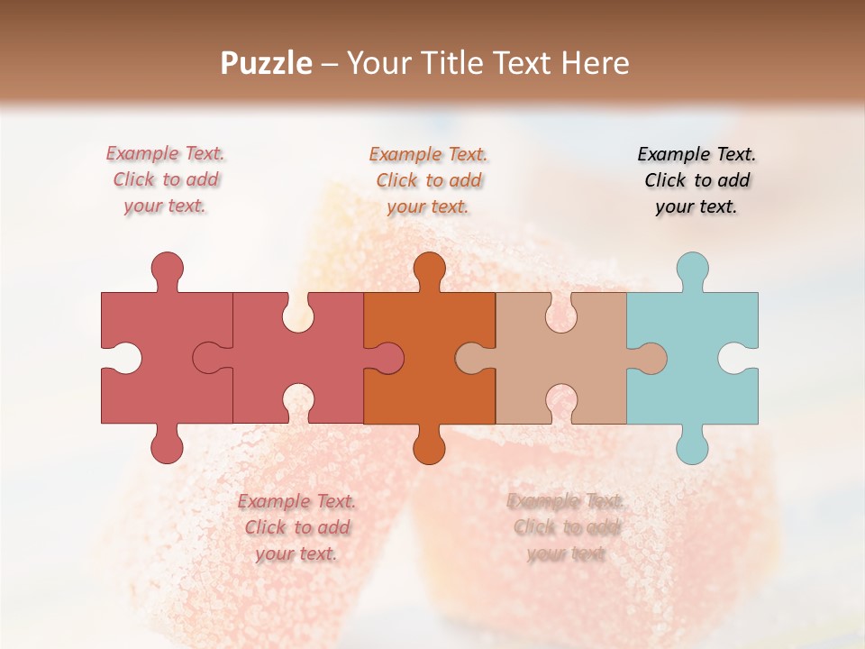 Fresh Peach Fructose PowerPoint Template