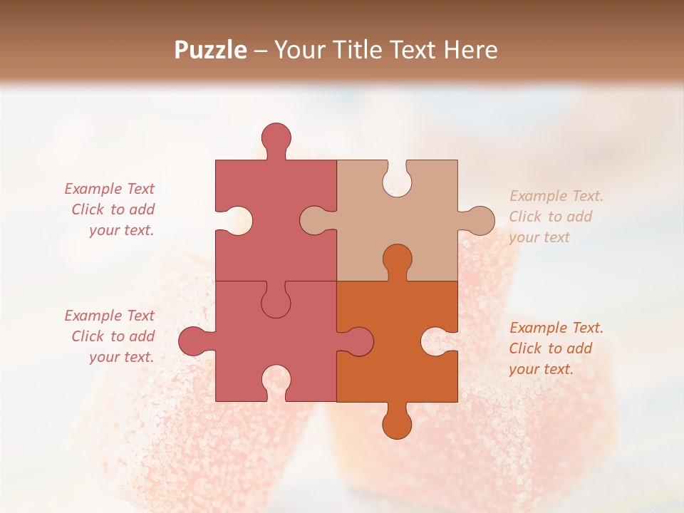 Fresh Peach Fructose PowerPoint Template