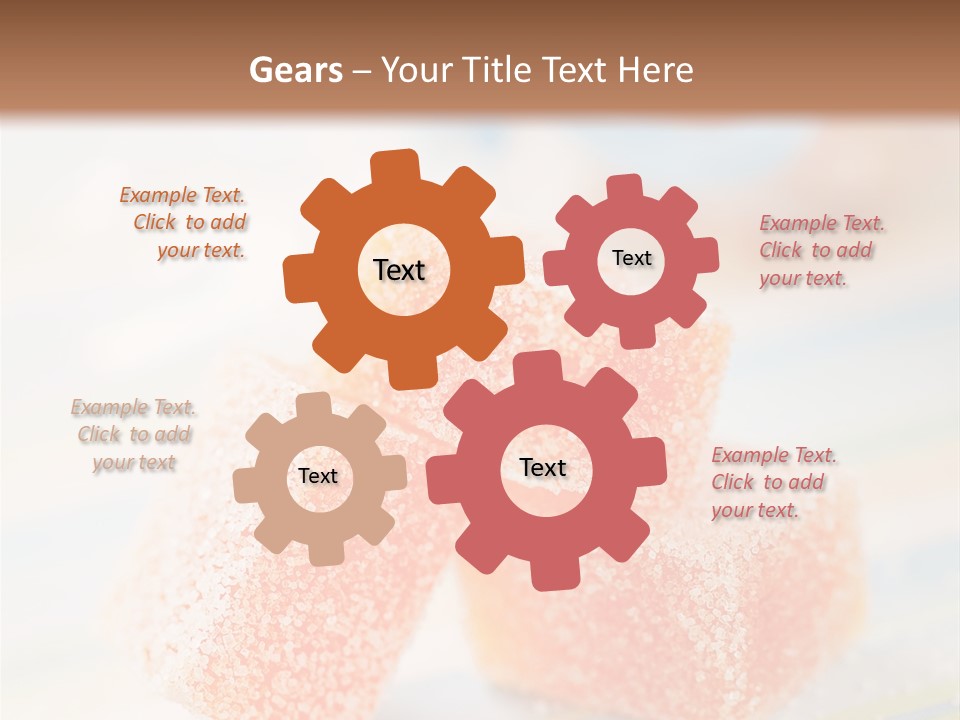 Fresh Peach Fructose PowerPoint Template