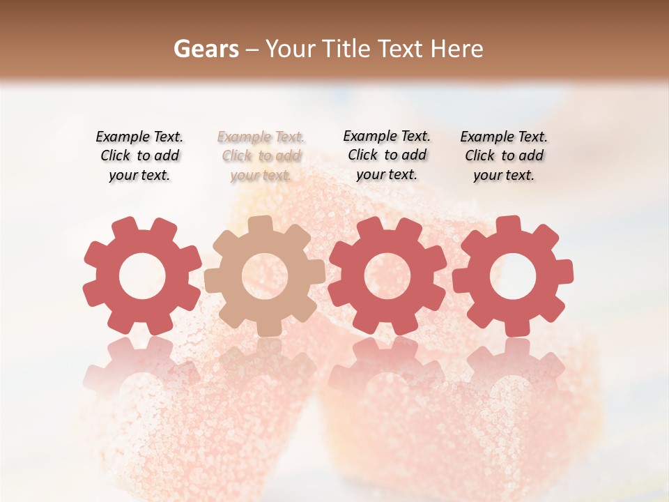 Fresh Peach Fructose PowerPoint Template