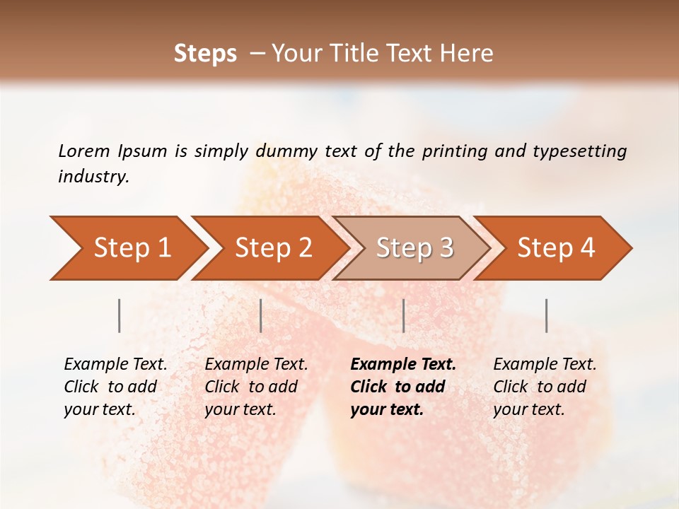 Fresh Peach Fructose PowerPoint Template