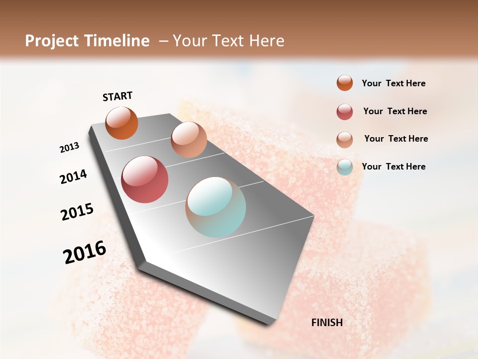 Fresh Peach Fructose PowerPoint Template