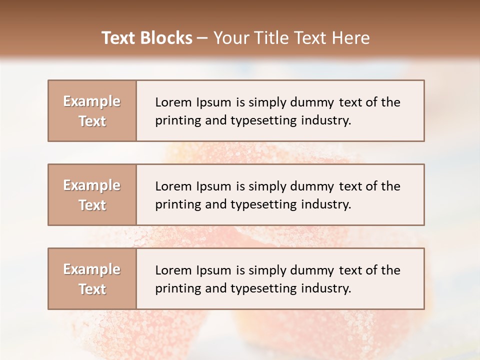 Fresh Peach Fructose PowerPoint Template