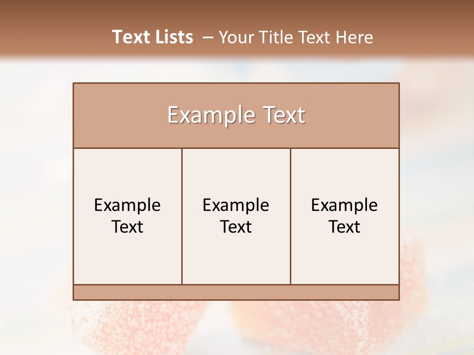 Fresh Peach Fructose PowerPoint Template