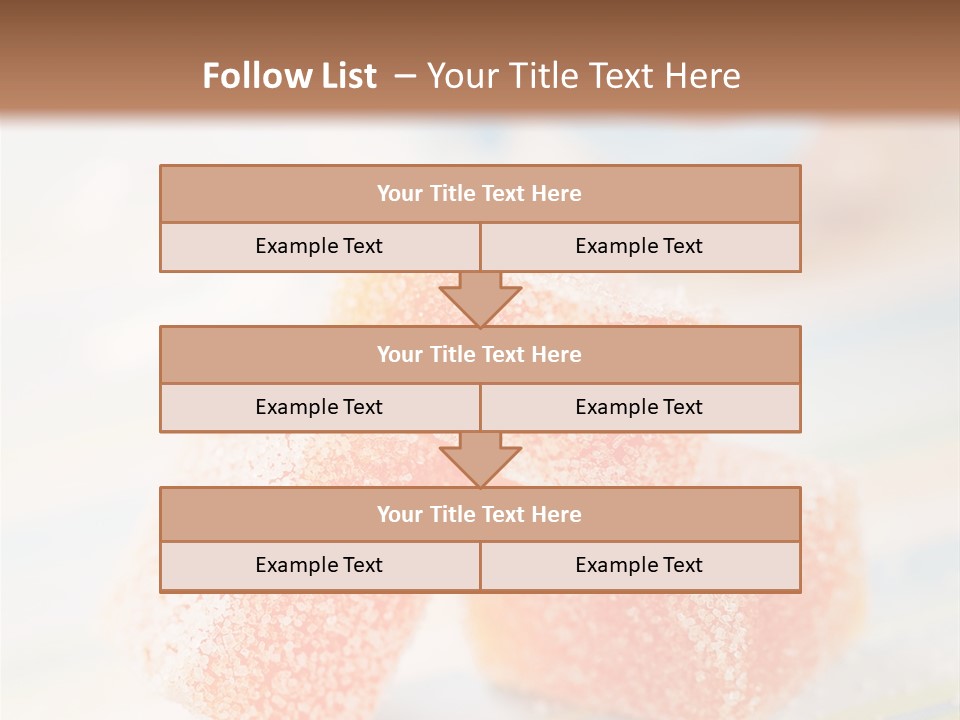 Fresh Peach Fructose PowerPoint Template