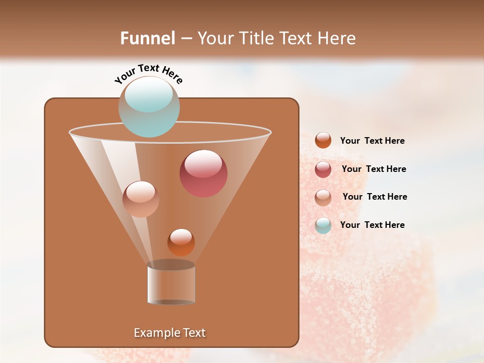 Fresh Peach Fructose PowerPoint Template