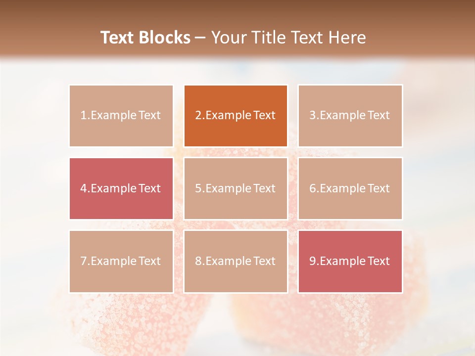 Fresh Peach Fructose PowerPoint Template