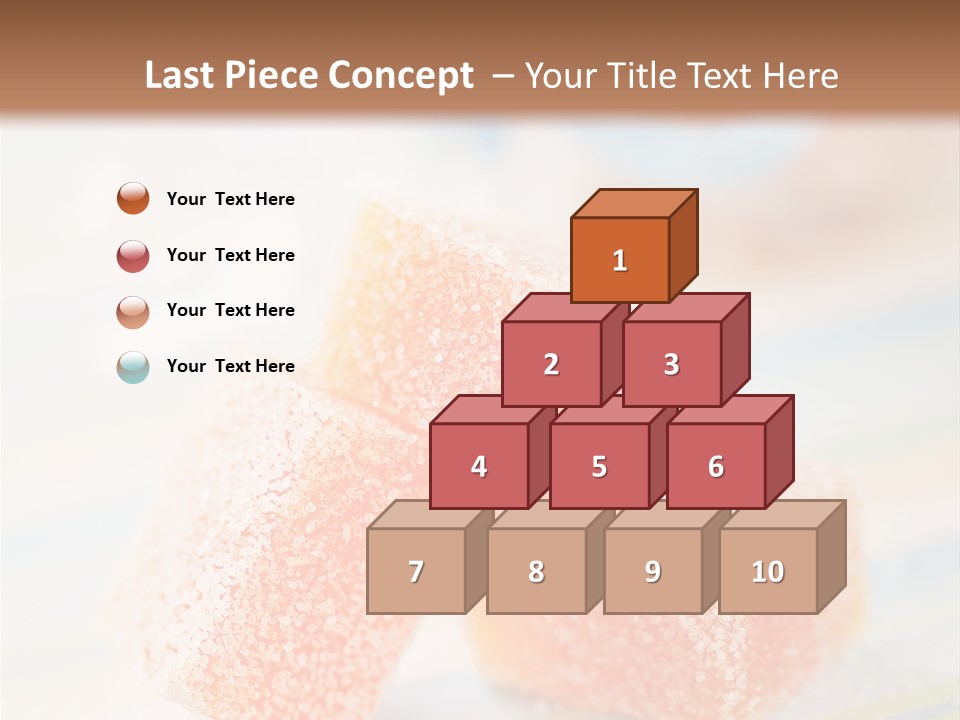 Fresh Peach Fructose PowerPoint Template