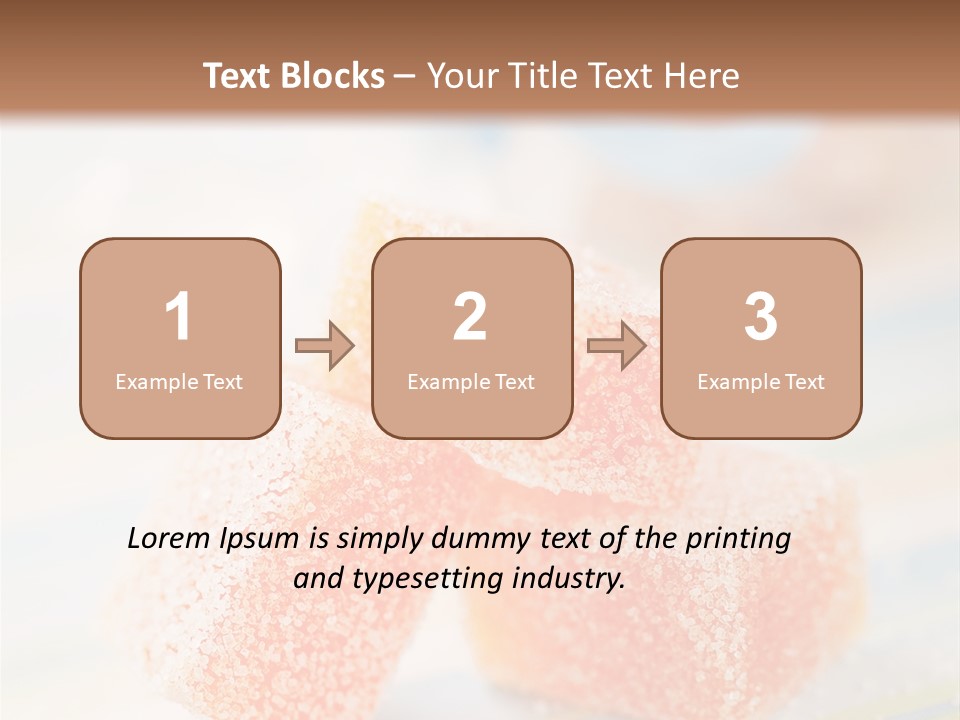 Fresh Peach Fructose PowerPoint Template