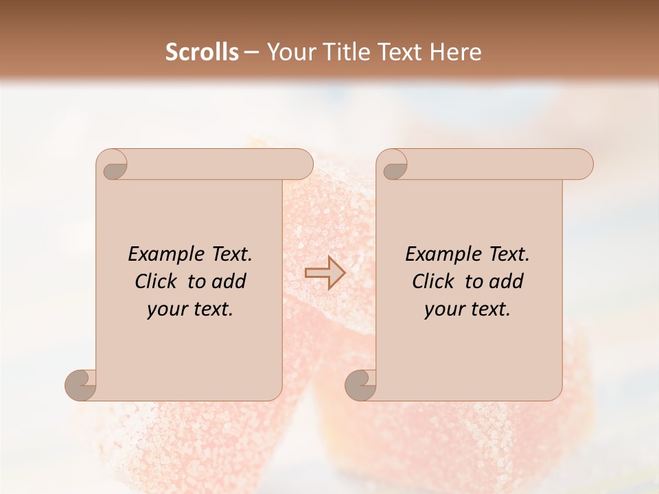 Fresh Peach Fructose PowerPoint Template
