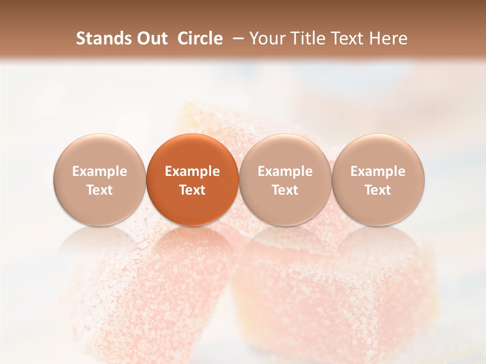 Fresh Peach Fructose PowerPoint Template
